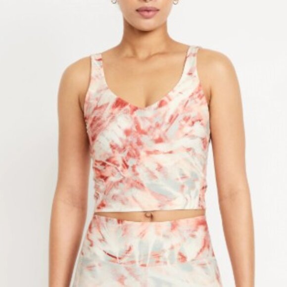 Old NavyLight Support PowerSoft Longline Sports Bra in Shade Name Dune - L